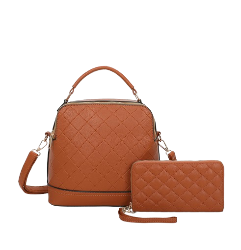 Quilted 2 in 1 satchel