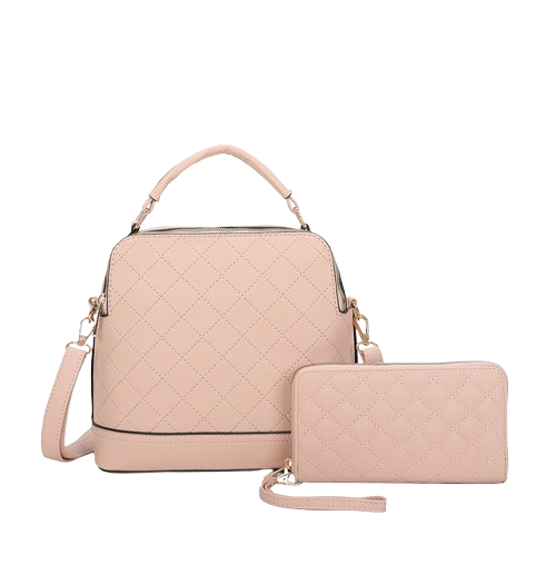 Quilted 2 in 1 satchel