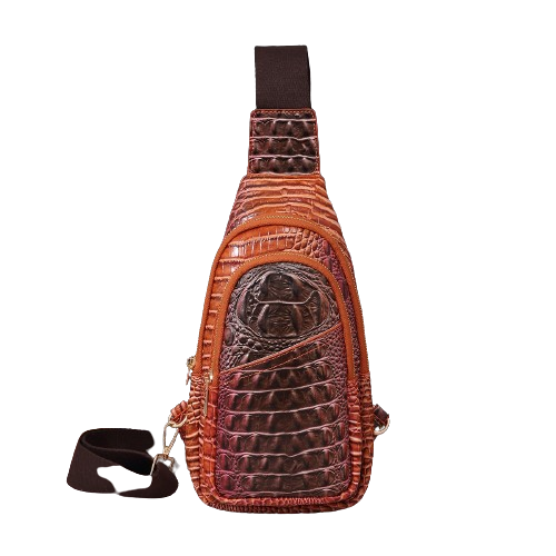 Crocodile Tie-Dyed Sling Bag